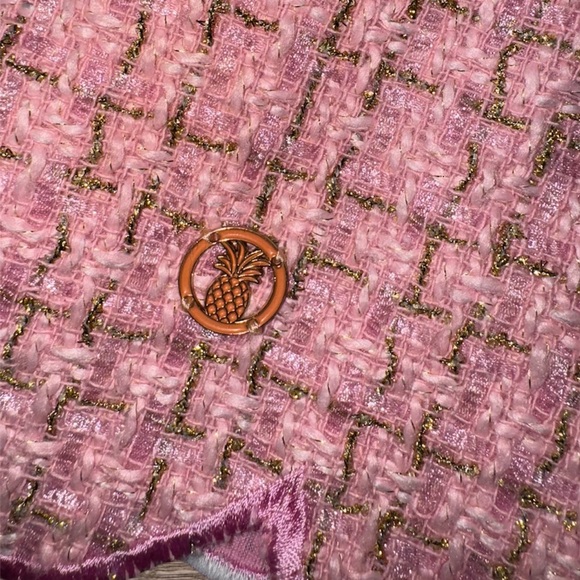 Simply Southern Light Pink Tweed Dress - Size Large - Picture 7 of 8